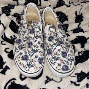 Vans Floral Canvas Slip-Ons